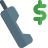 external old-phone-online-order-with-dollar-sign-layout-phone-shadow-tal-revivo icon