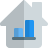 external sales-figure-in-a-bar-chart-format-of-a-house-house-shadow-tal-revivo icon