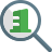 external searching-for-new-business-location-magnifying-glass-and-building-jobs-shadow-tal-revivo icon