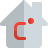 external smart-home-with-thermostat-attached-measuring-temperature-in-degree-celsius-house-shadow-tal-revivo icon