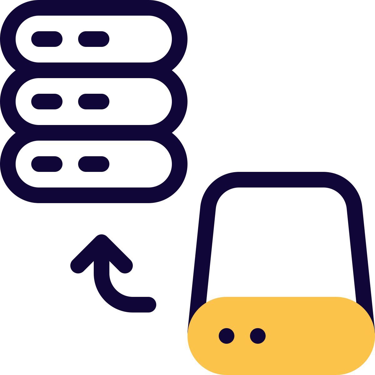 ajouter un stockage sur serveur icon