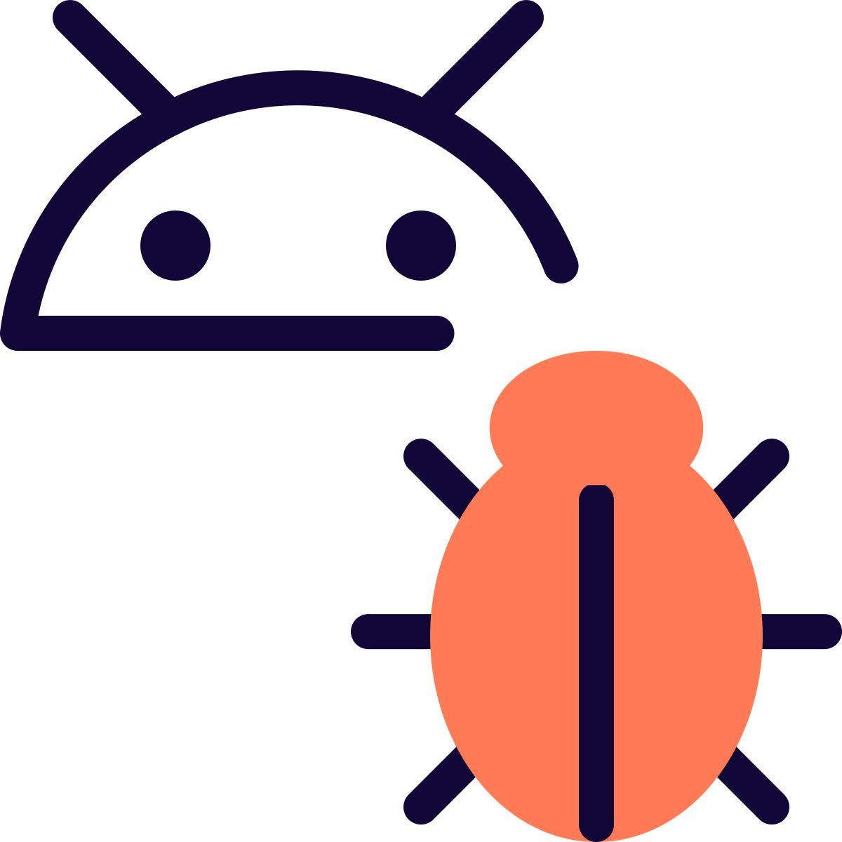안드로이드 버그 icon