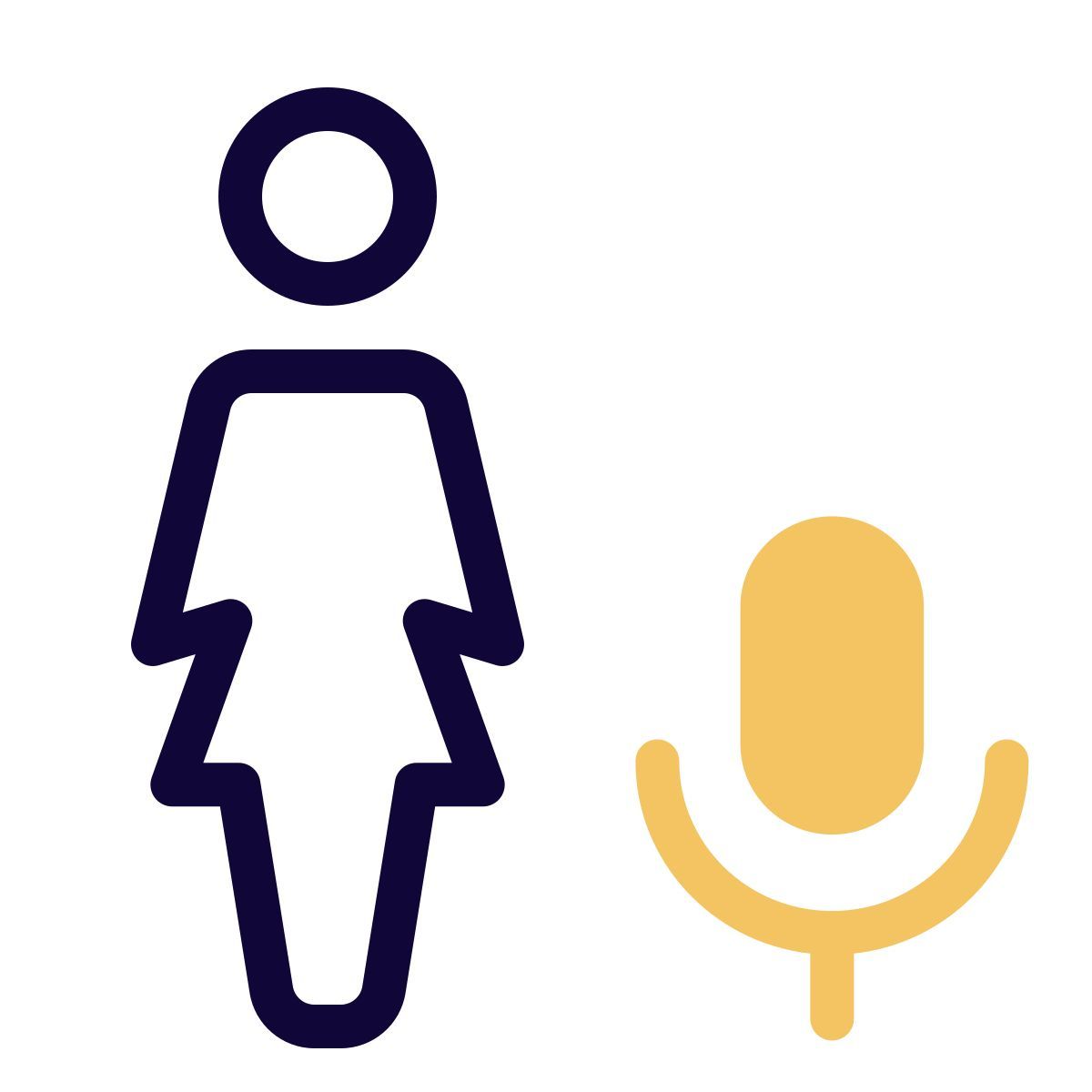 messaggio audio dell'utente icon