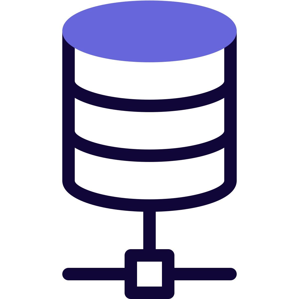 verbundene datenbank icon
