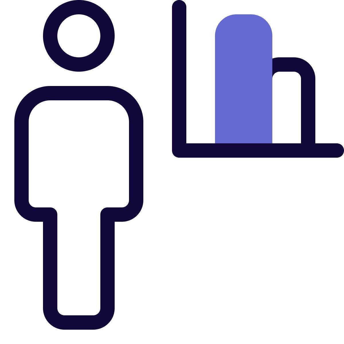 столбчатая диаграмма сотрудника, делящегося графиком icon
