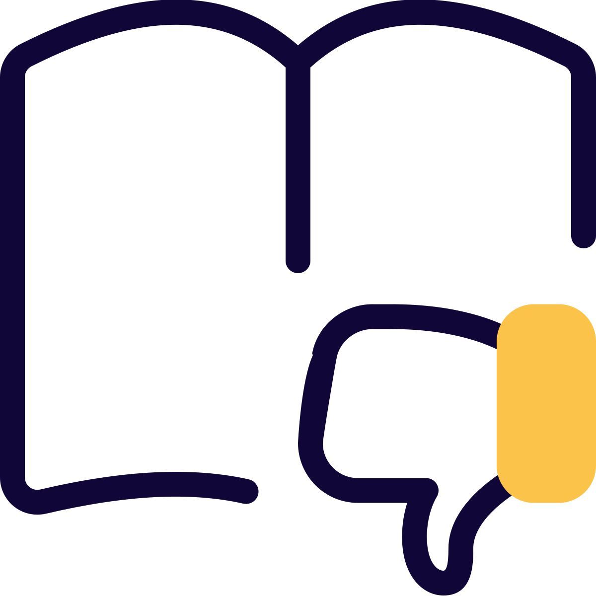 book dislike icon