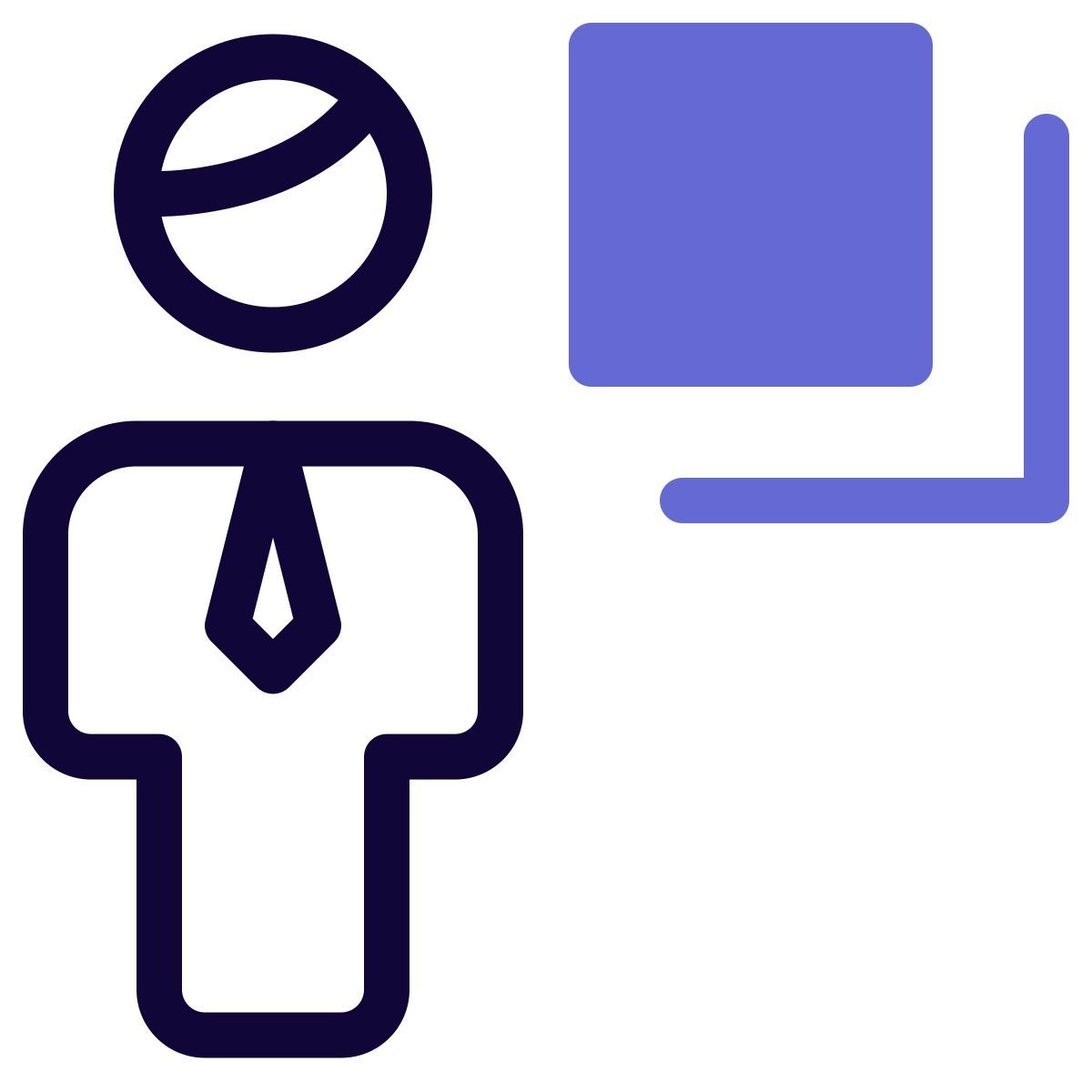 bring back word document for an businessman to adjust icon
