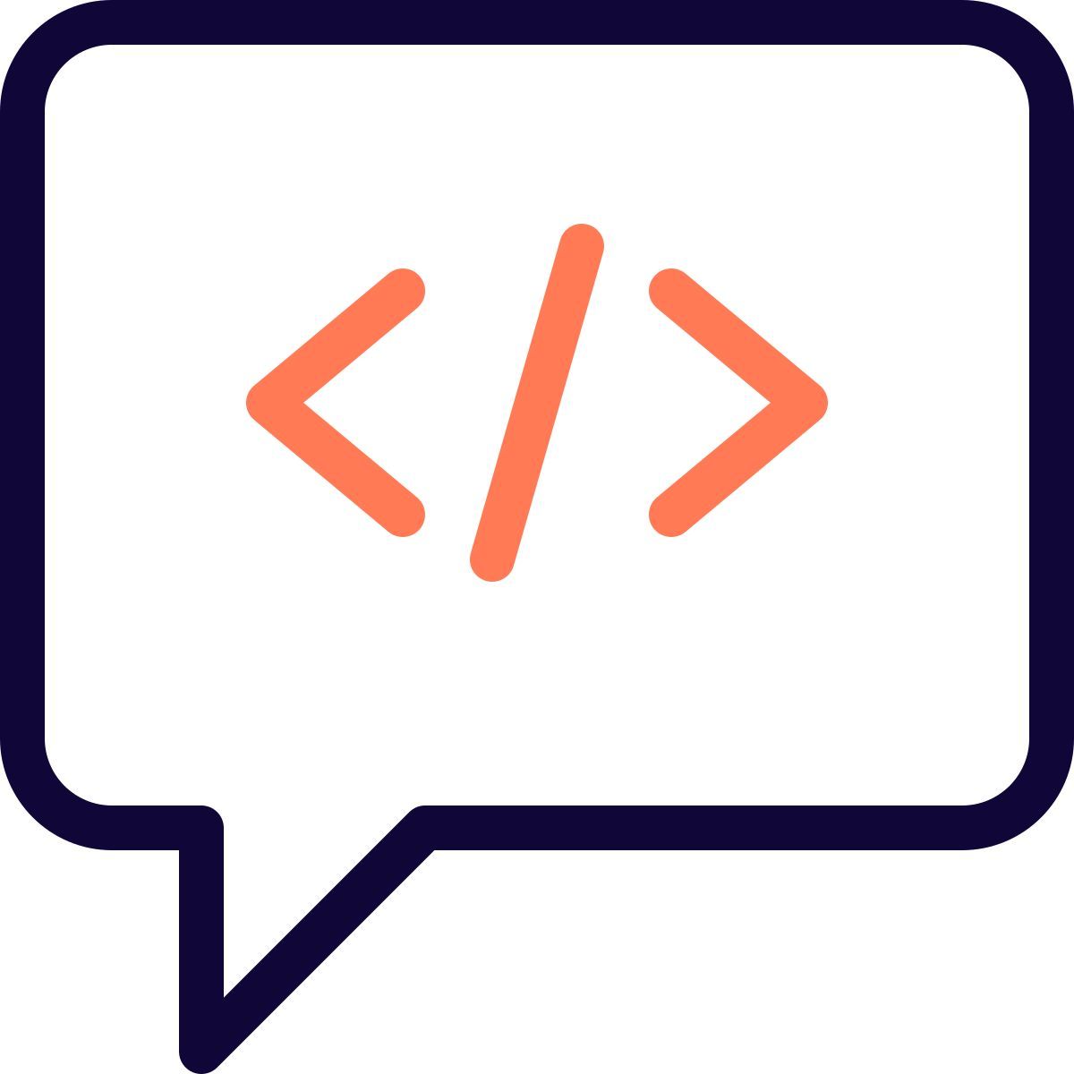 code discussion icon
