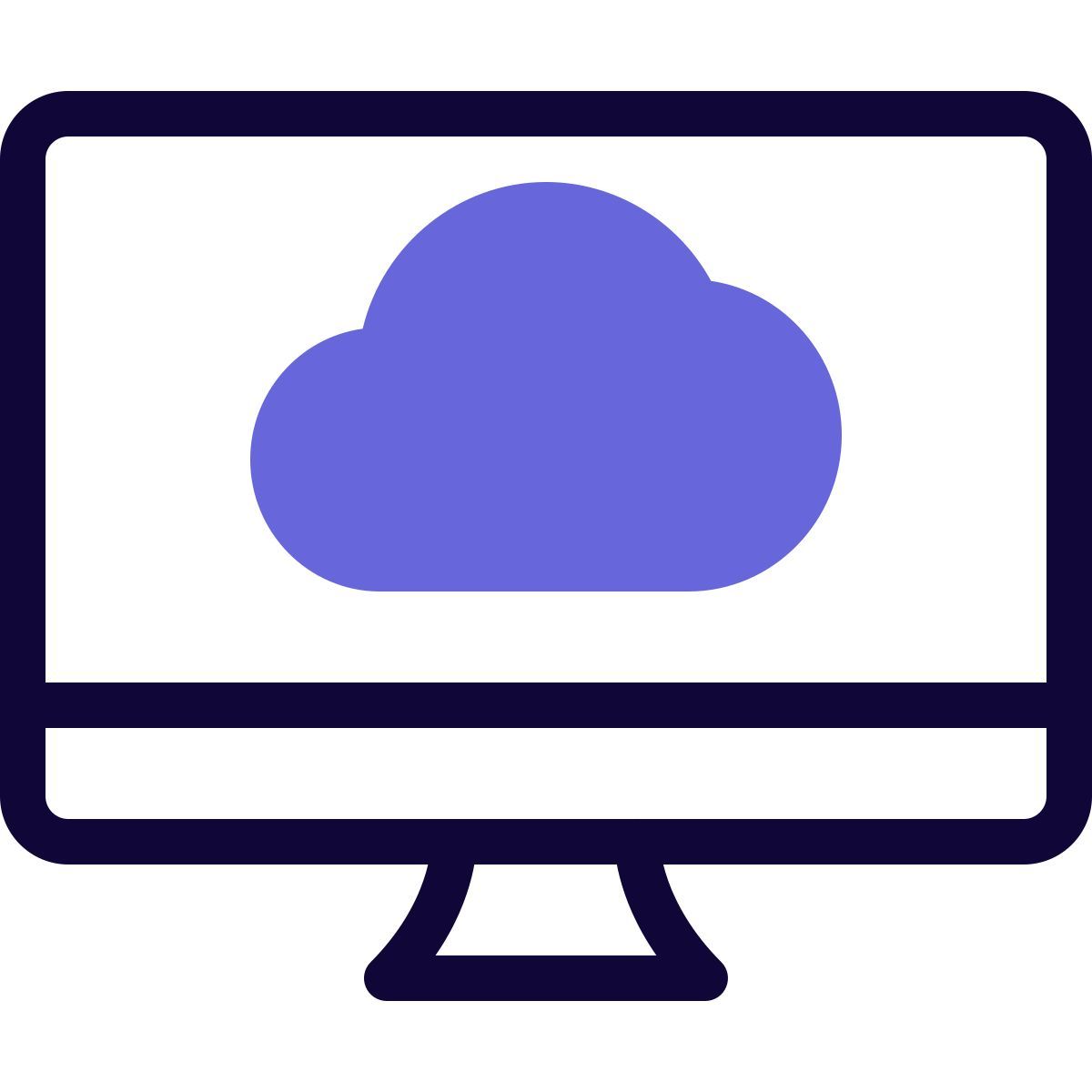 desktop cloud icon