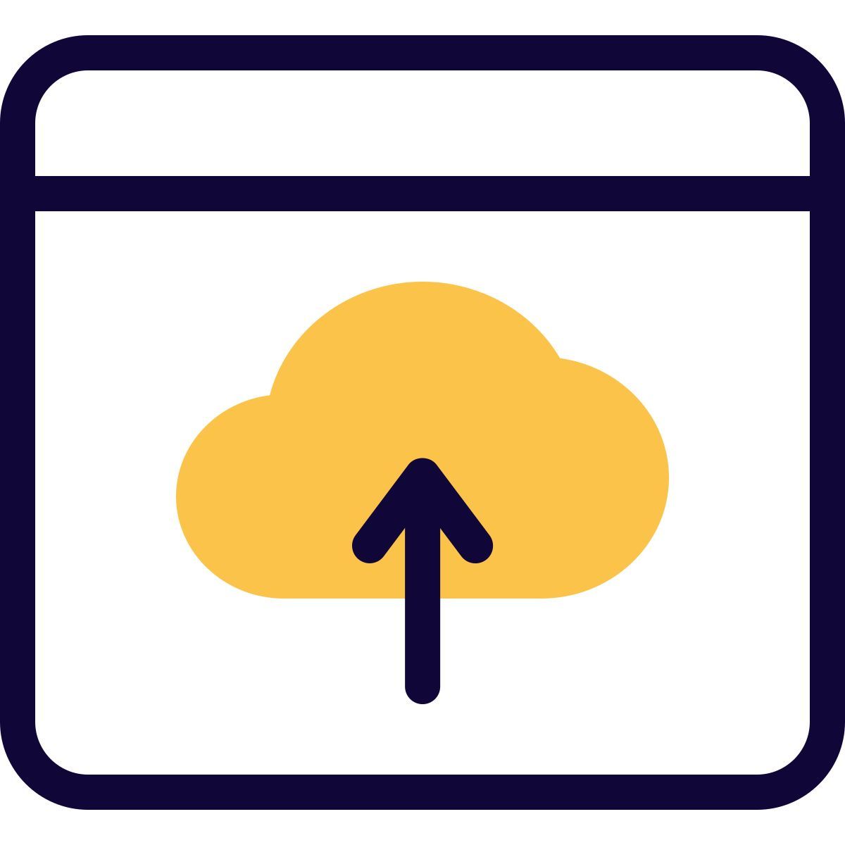 cloud data upload icon