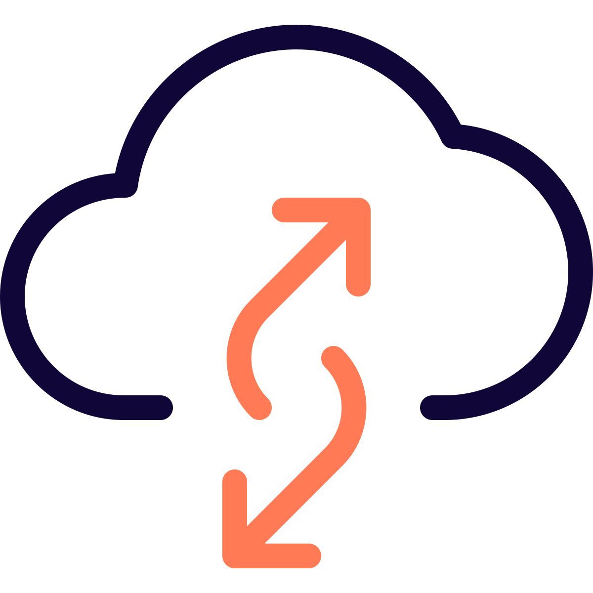 cloud data exchange icon