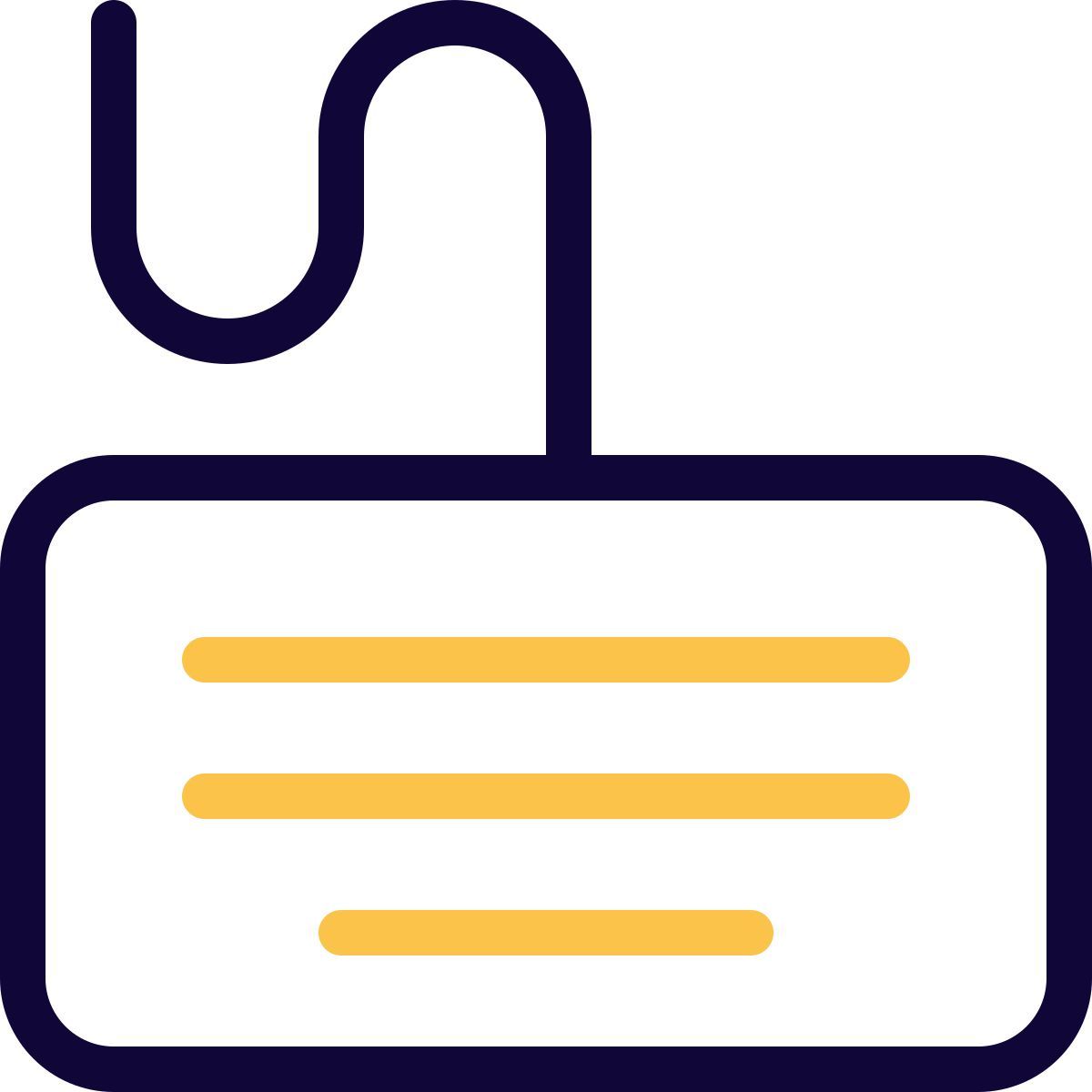 clavier filaire icon