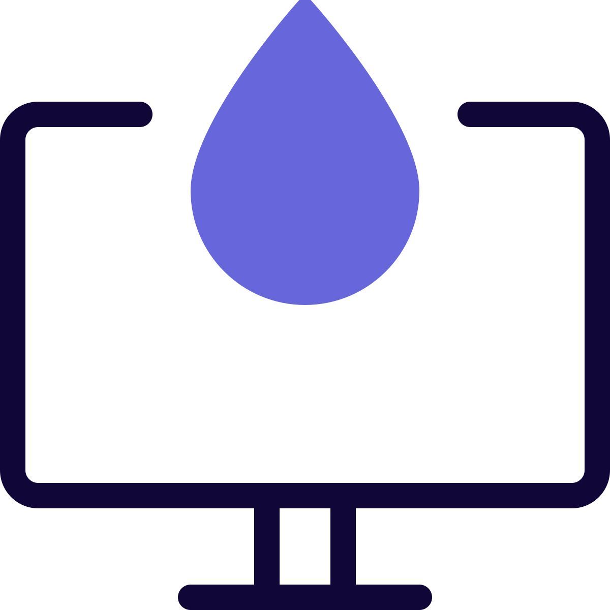 computer blood test icon