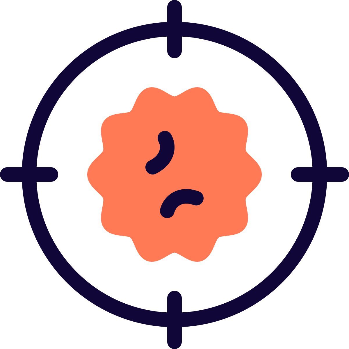 coronavirus target icon