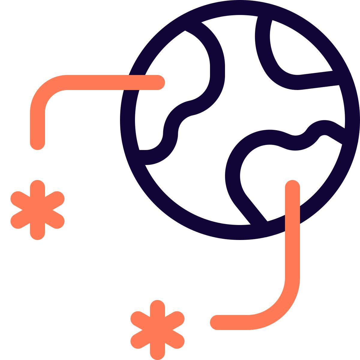 coronavirus pandemic icon