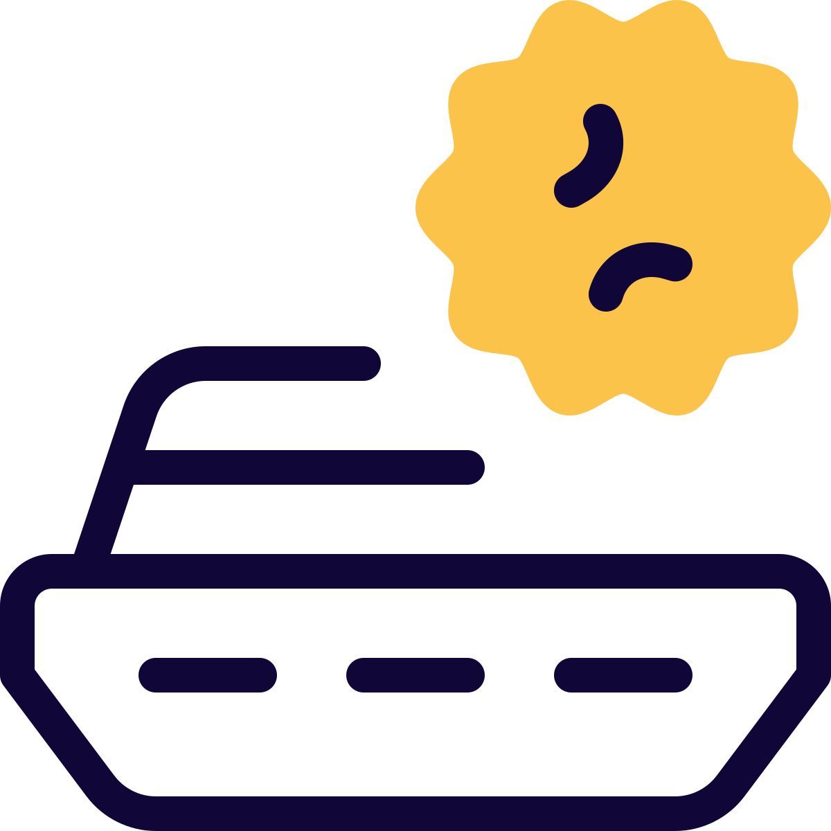 infected cruise ship icon