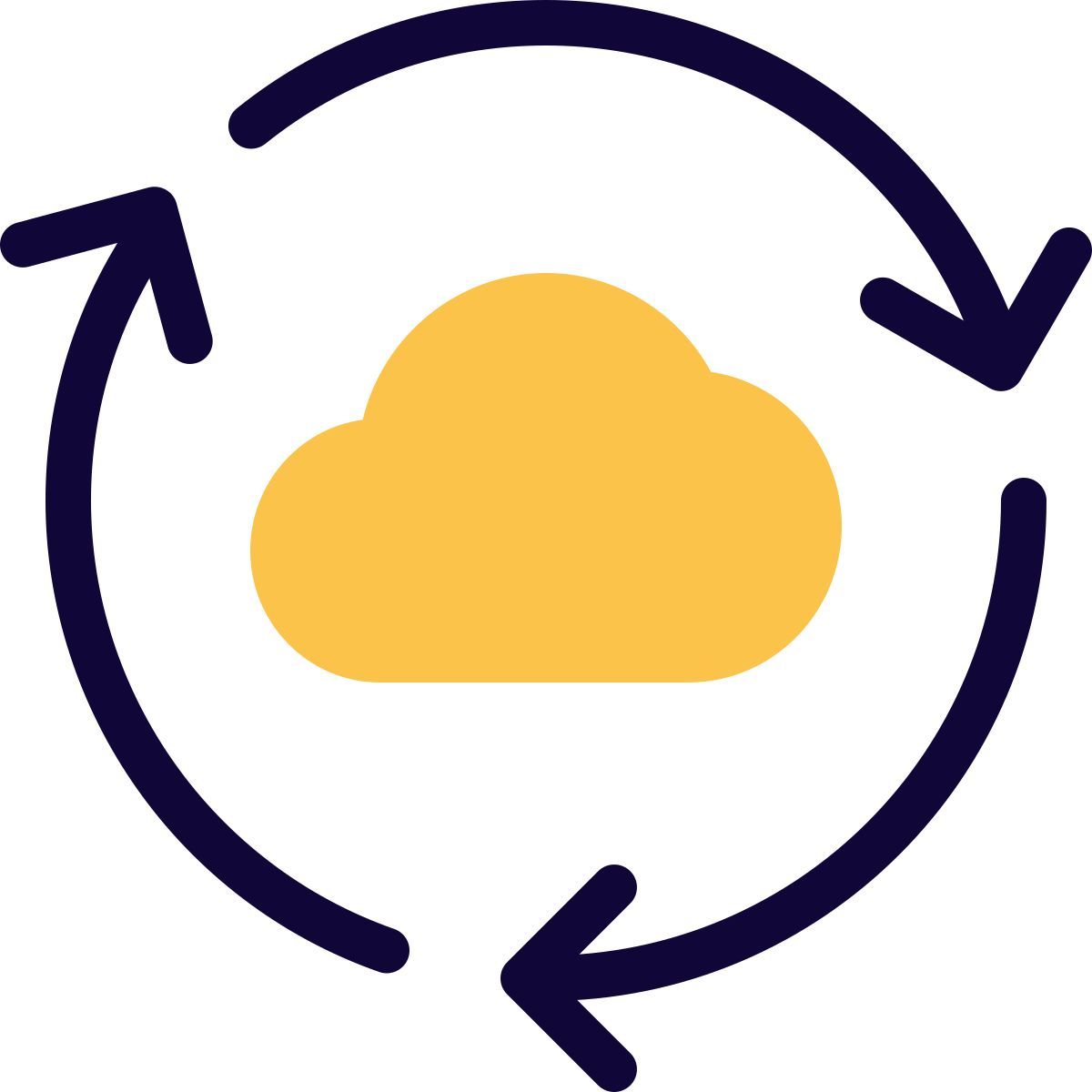 cloud synchronization icon