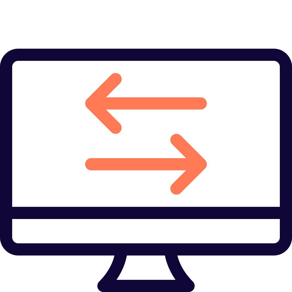 transferência de dados de desktop icon