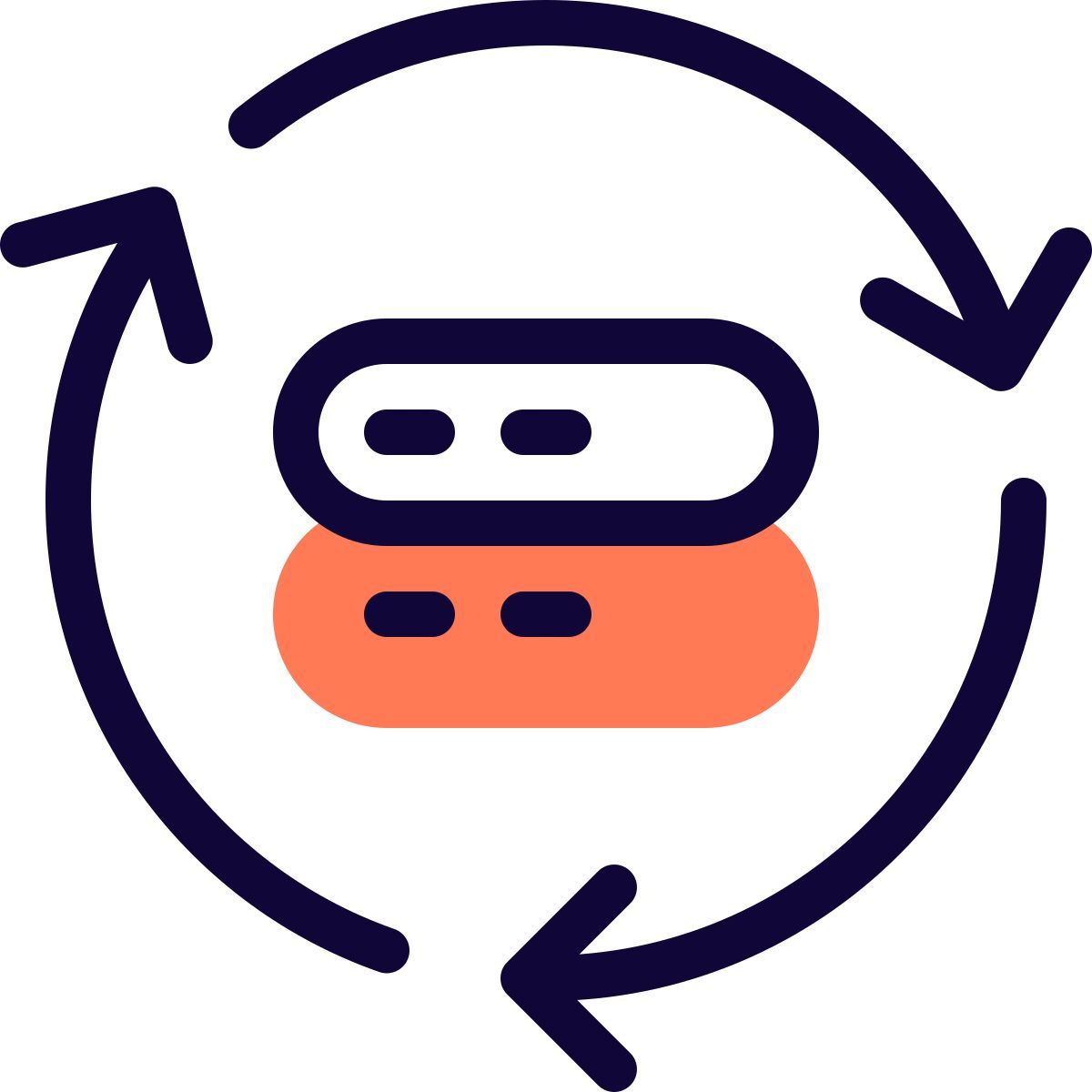 sincronización de bases de datos icon