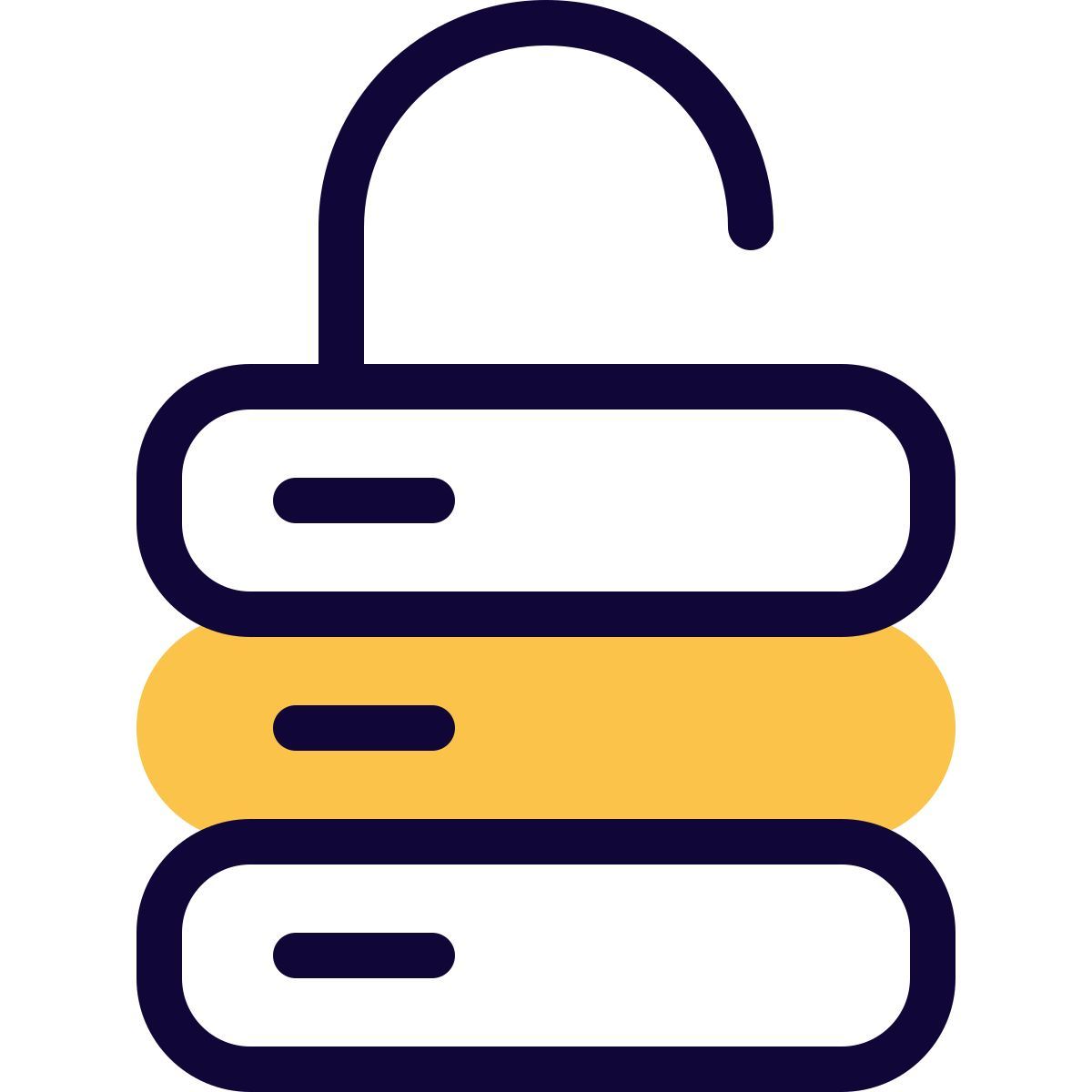unlocked database icon