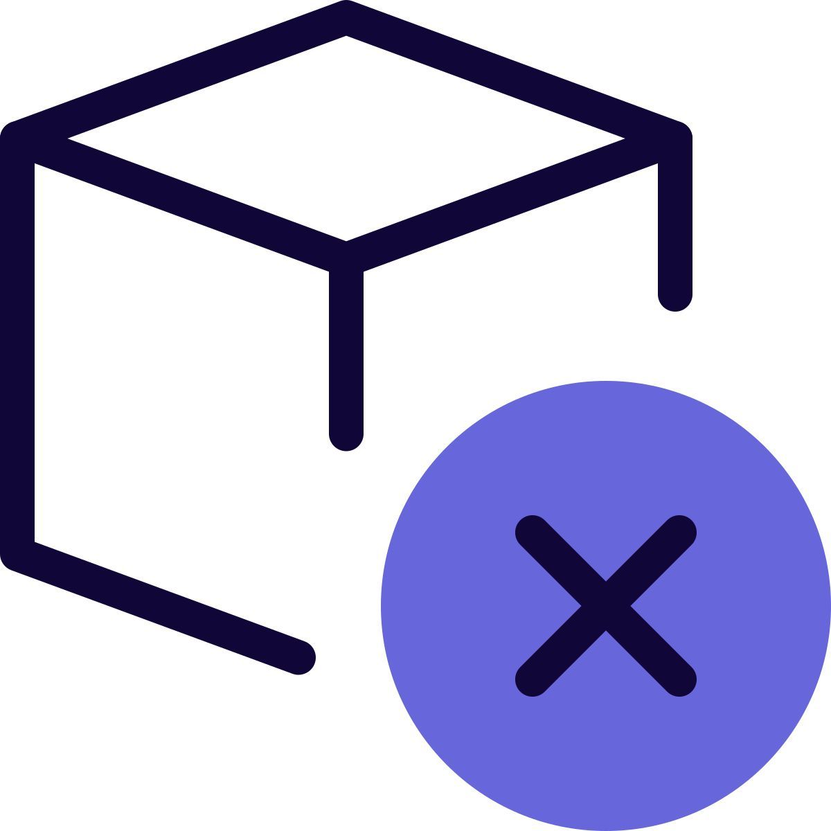 delete 3d model icon