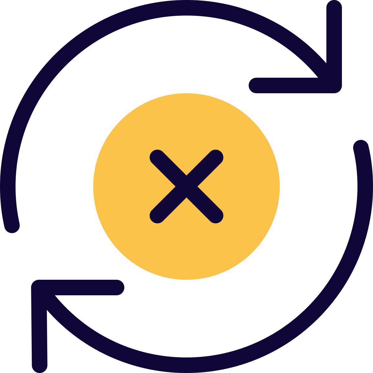 delete and sync icon
