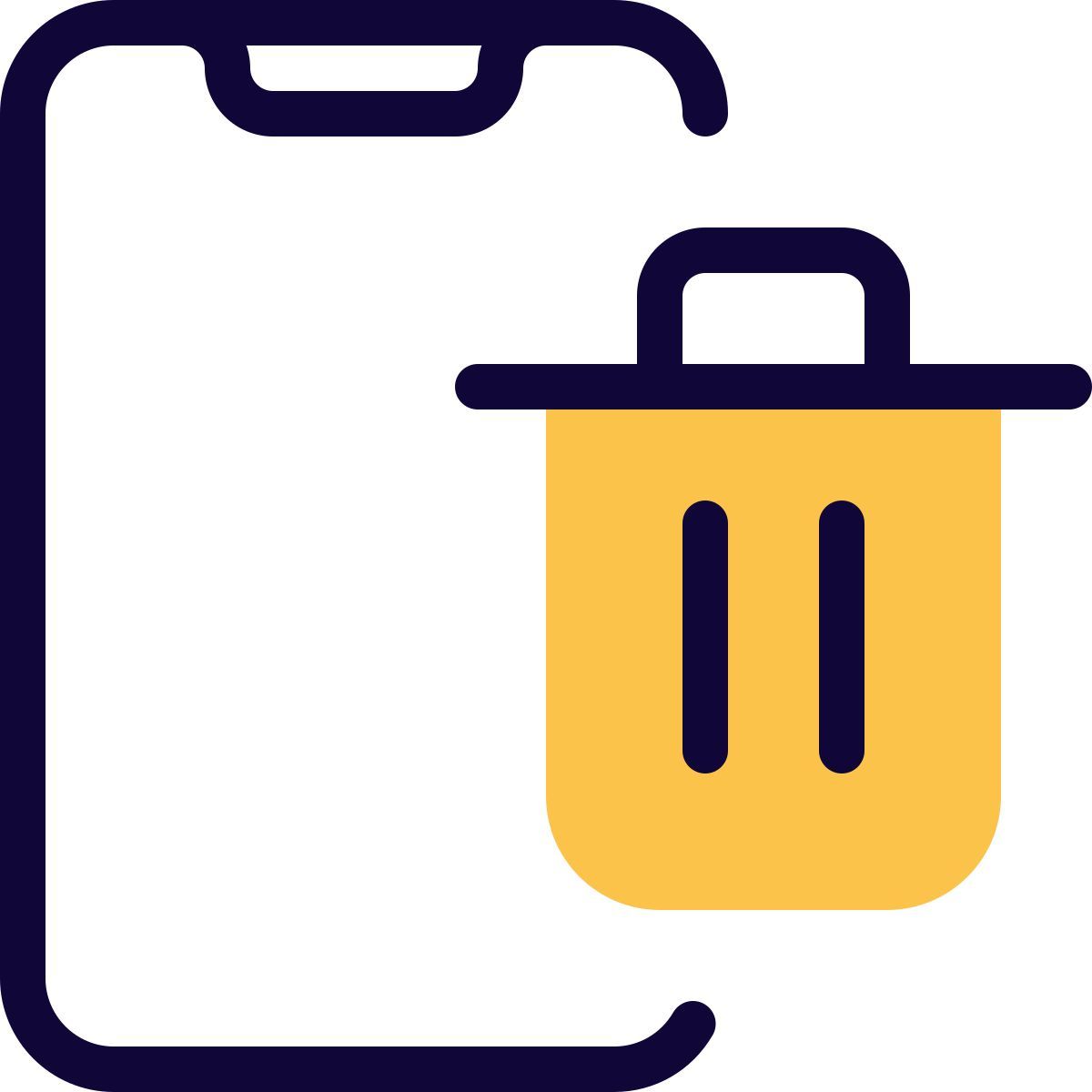 delete mobile app icon