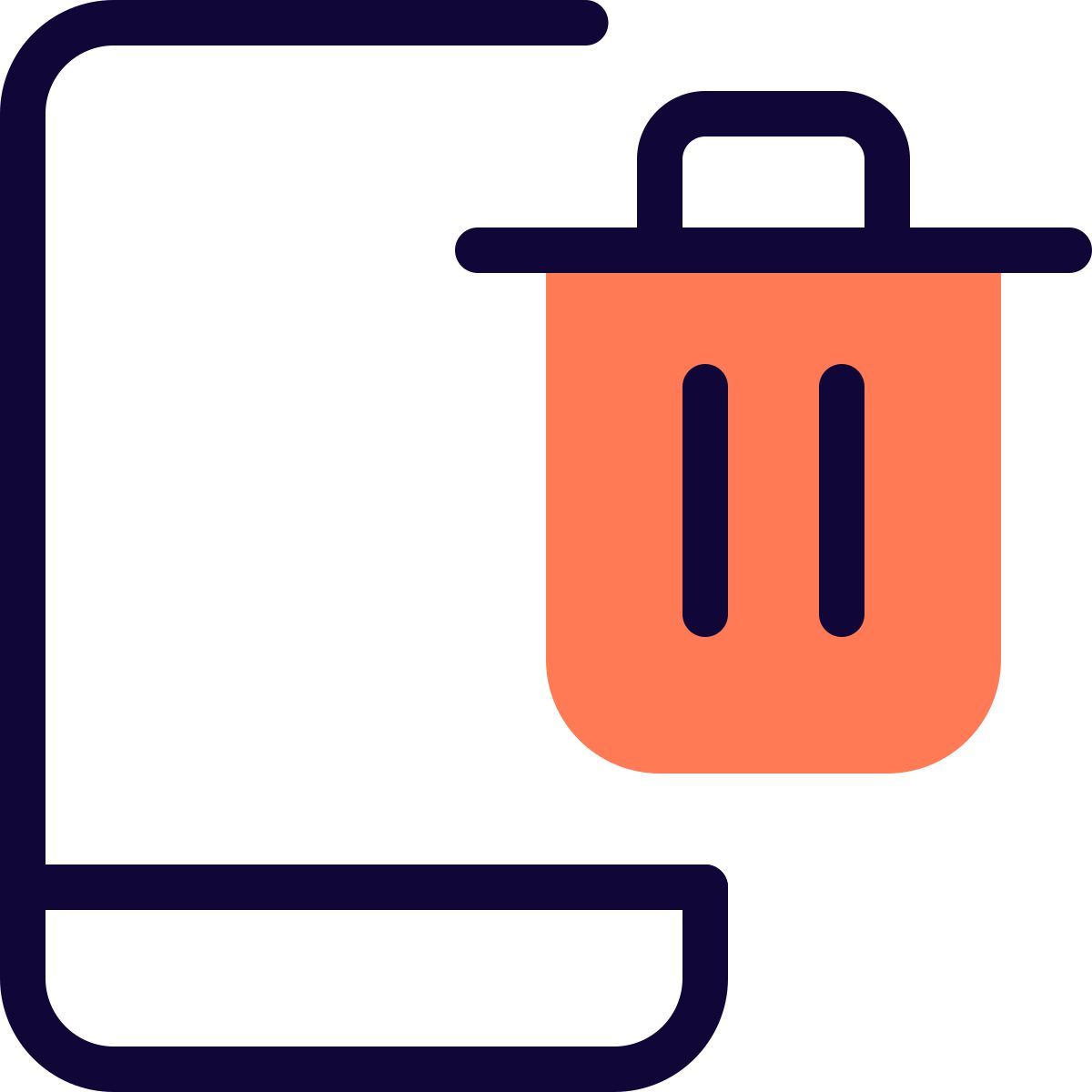 delete mobile app icon