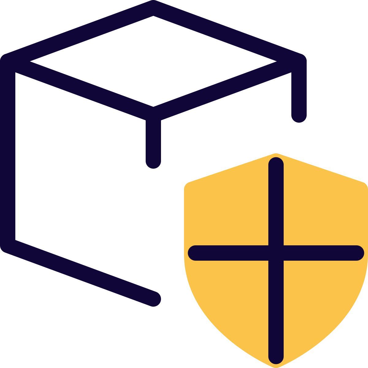 secure 3d design icon