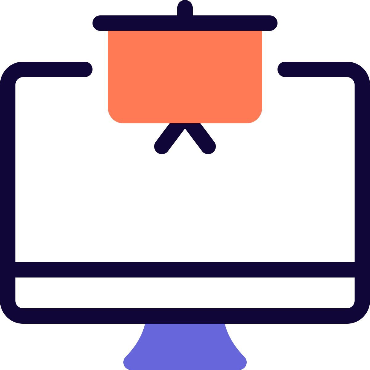 computer presentation icon