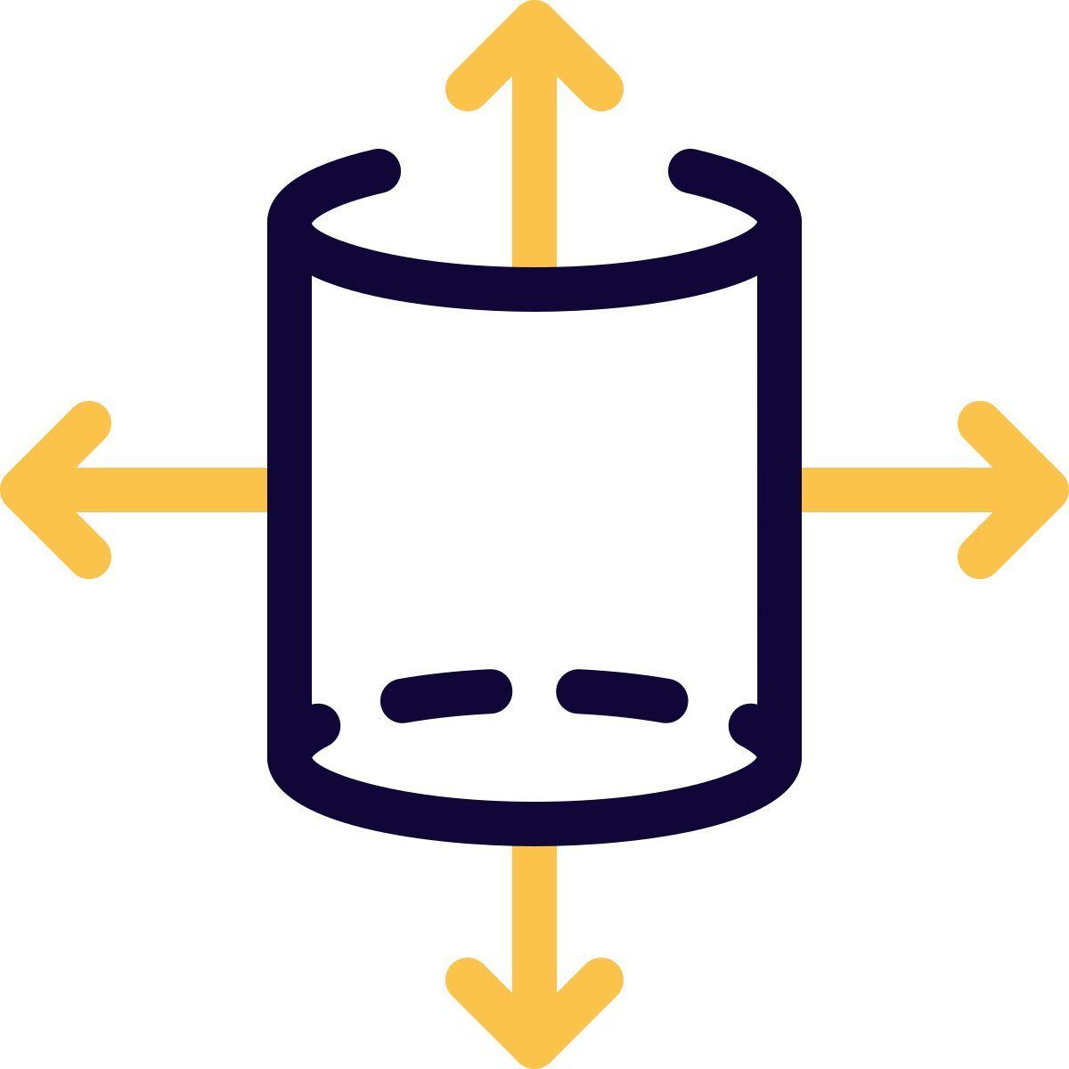3d cylinder framework icon