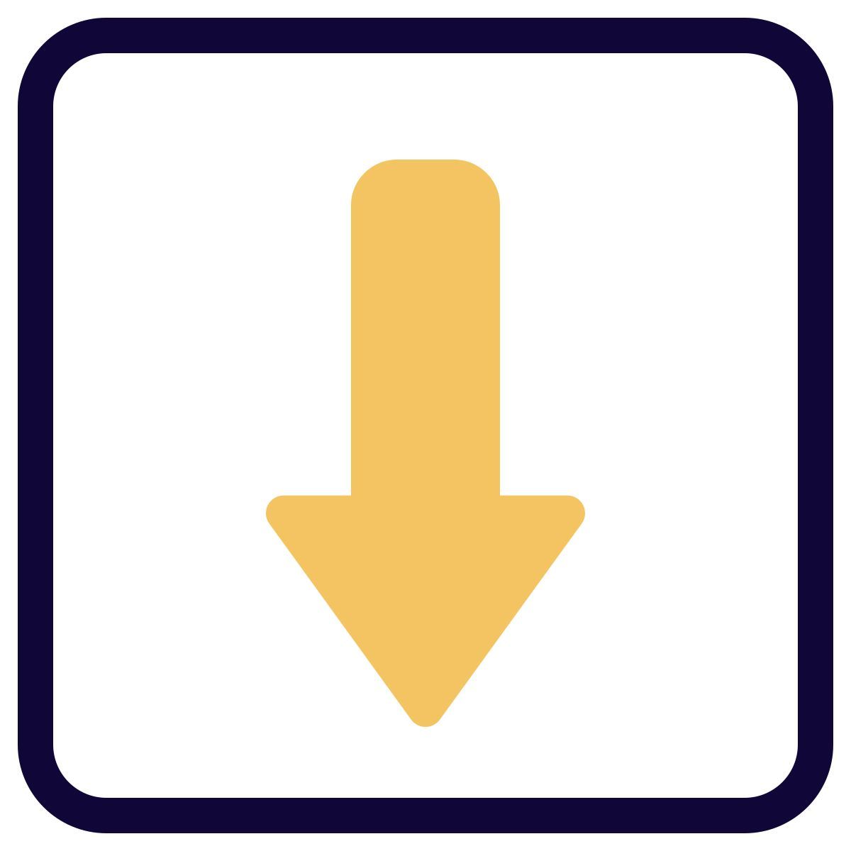 downward direction icon