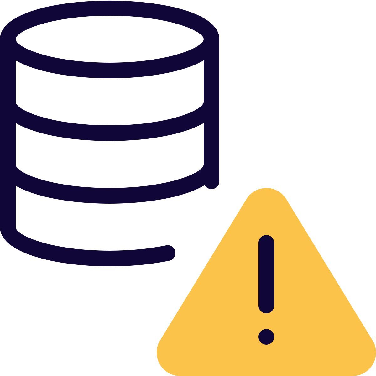 database alert icon