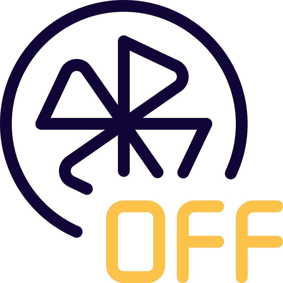 fan switched off icon