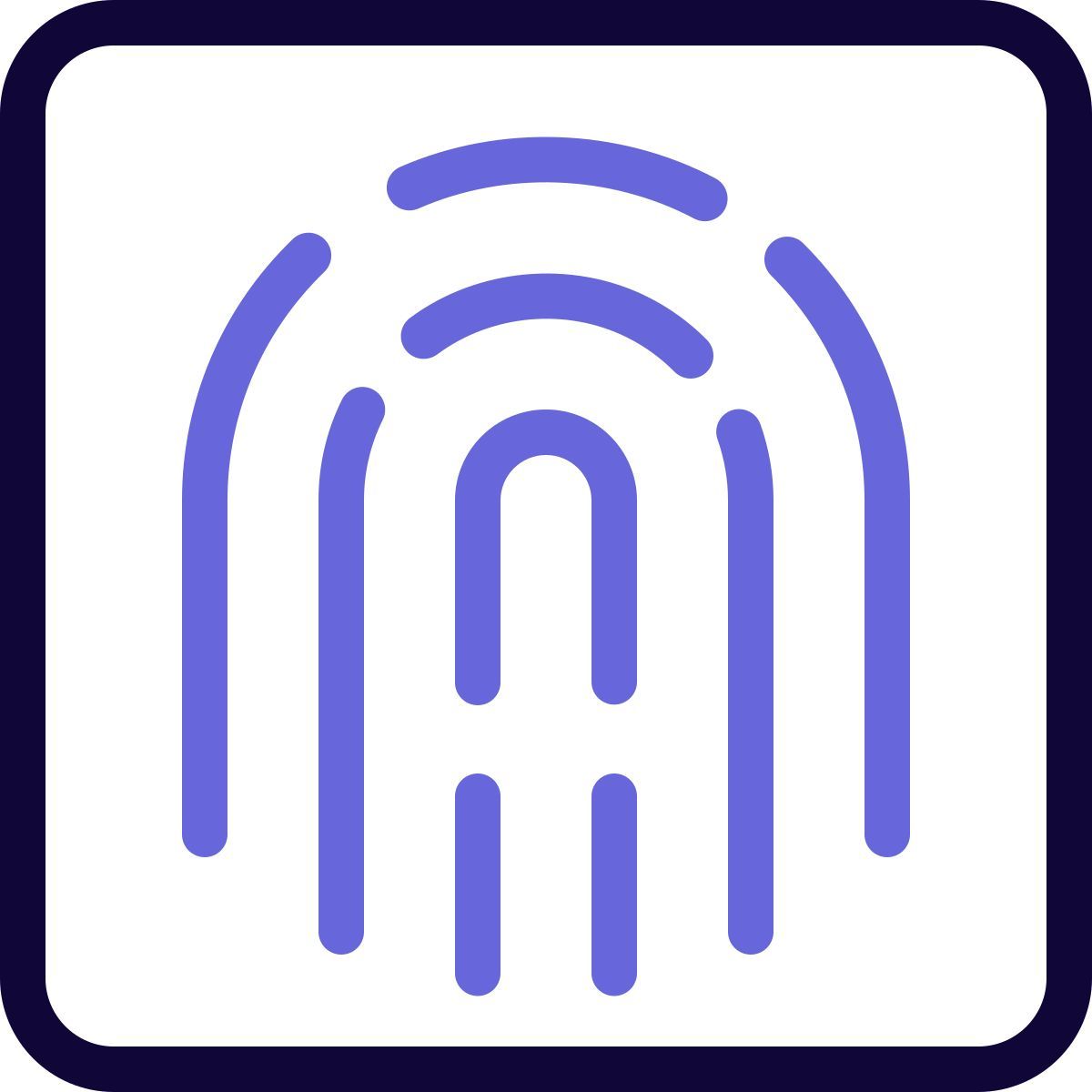 fingerprint scanning icon