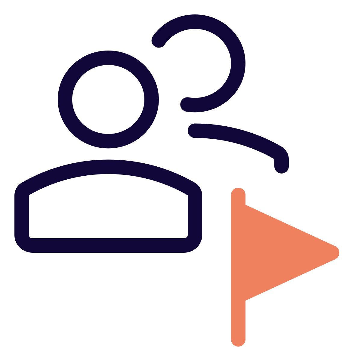 markierte benutzer icon