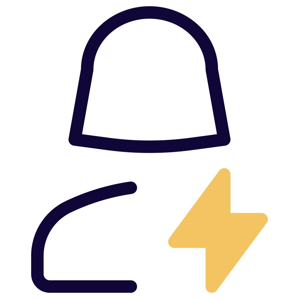 flash logotype used for profile pictures as a indication of energized icon