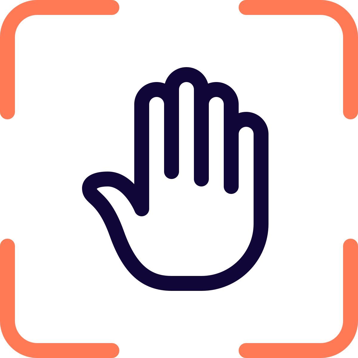 hand scanning icon