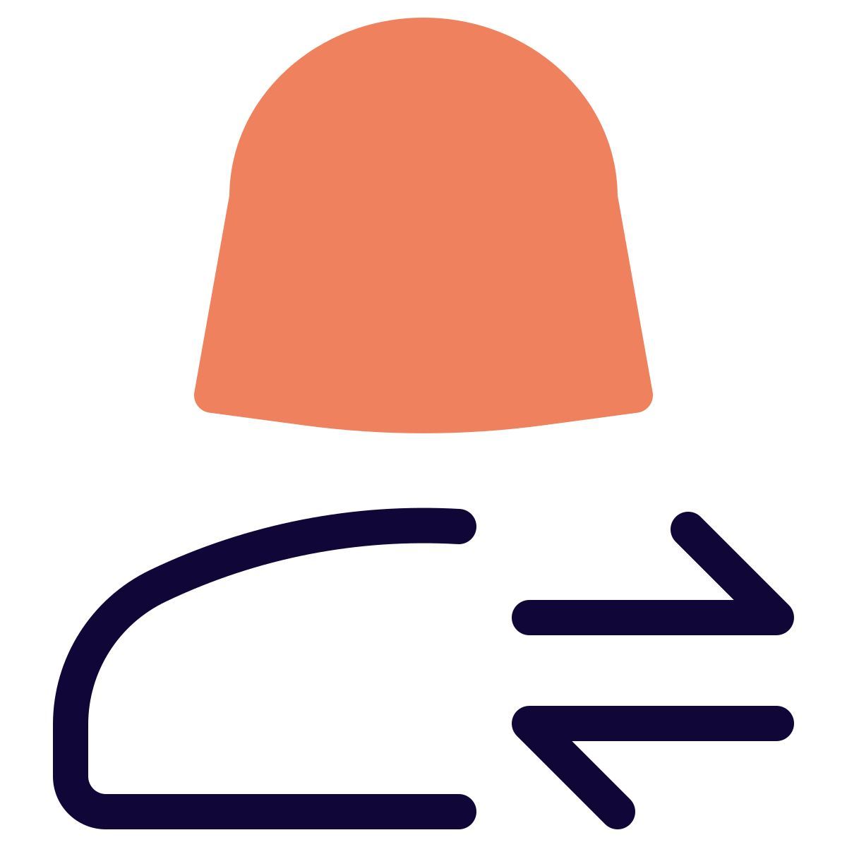 Horizontal Arrow direction for left and right for cellular data transfer icon