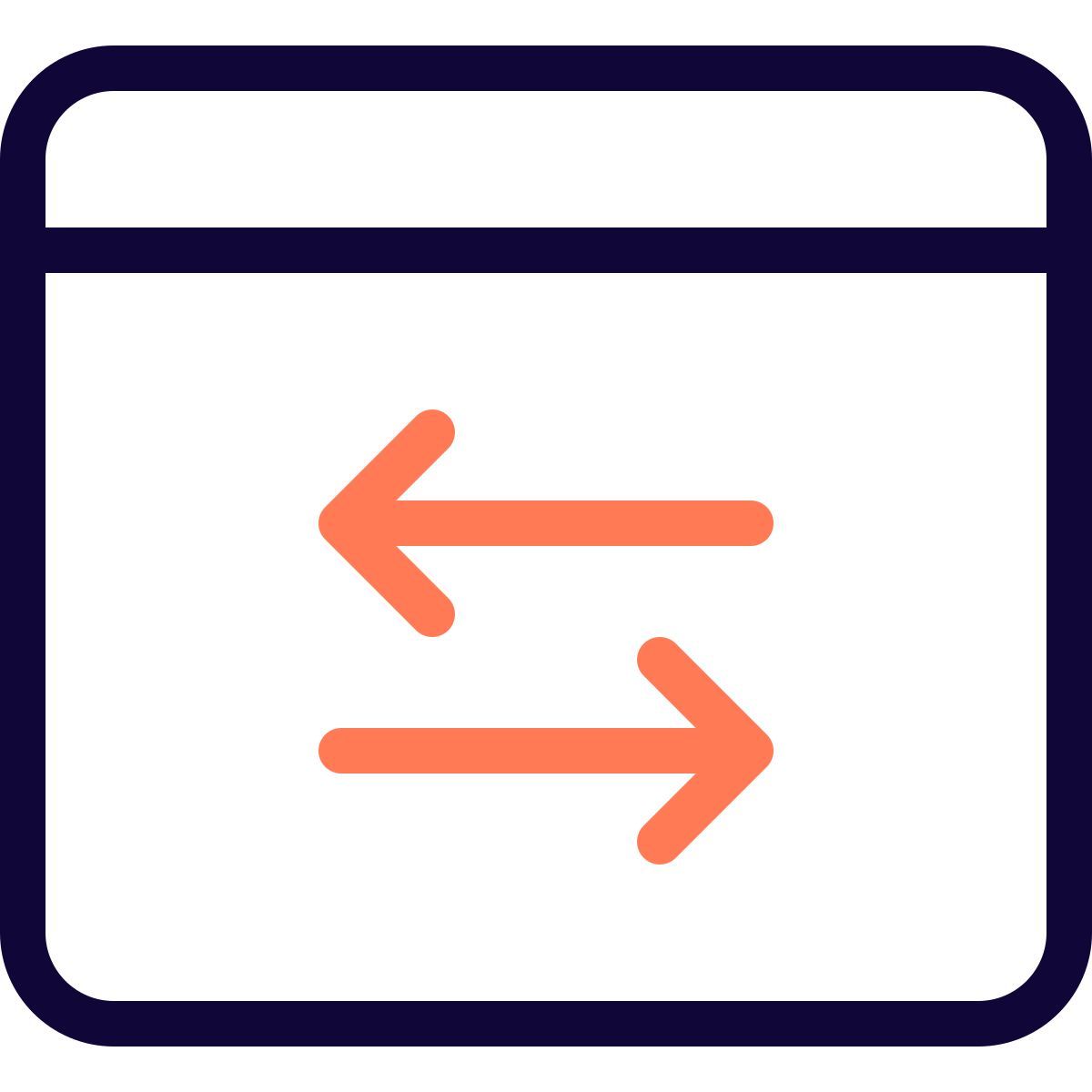 Transferencia de datos del navegador icon