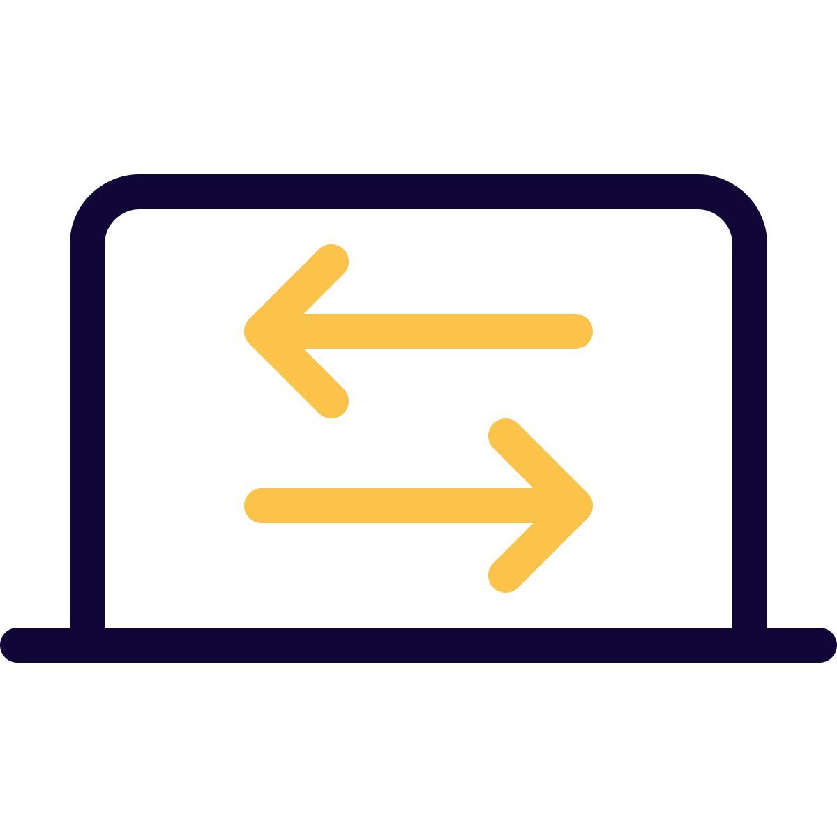 laptop data transfer icon