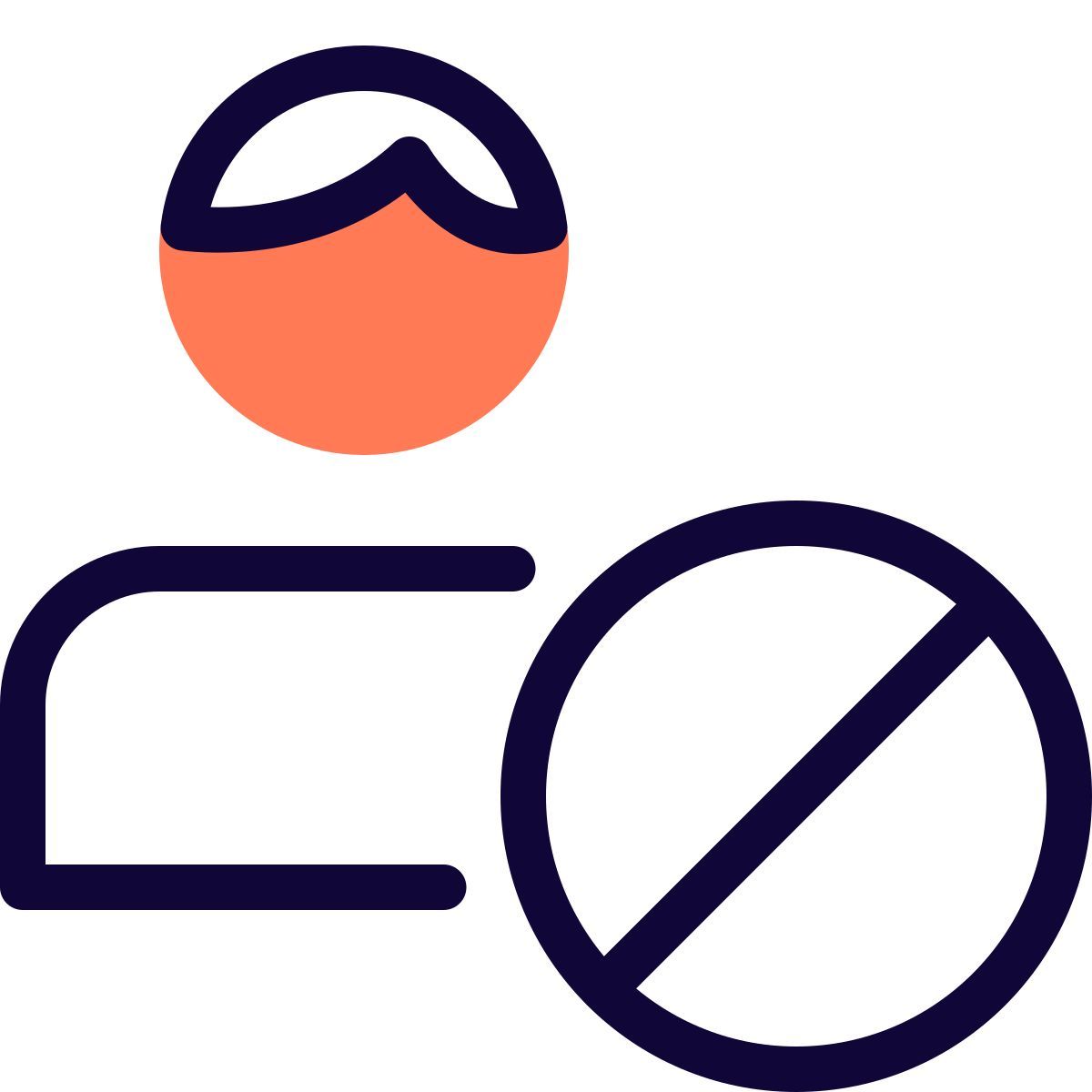 candidato rechazado icon