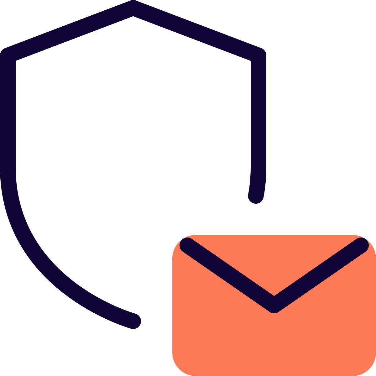 sicurezza della posta elettronica icon