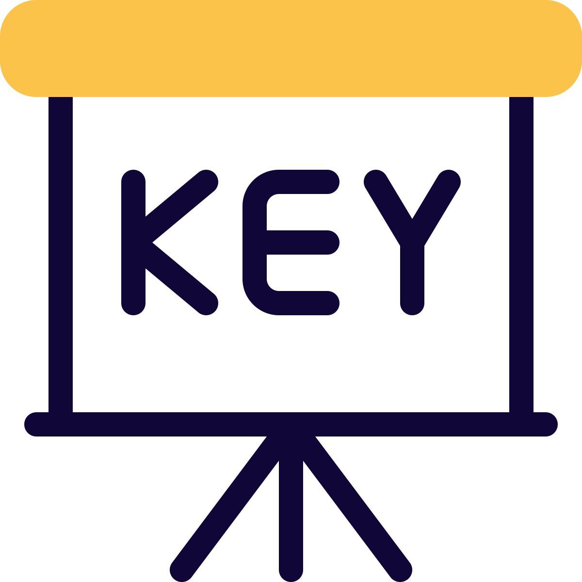 key metrics presentation icon