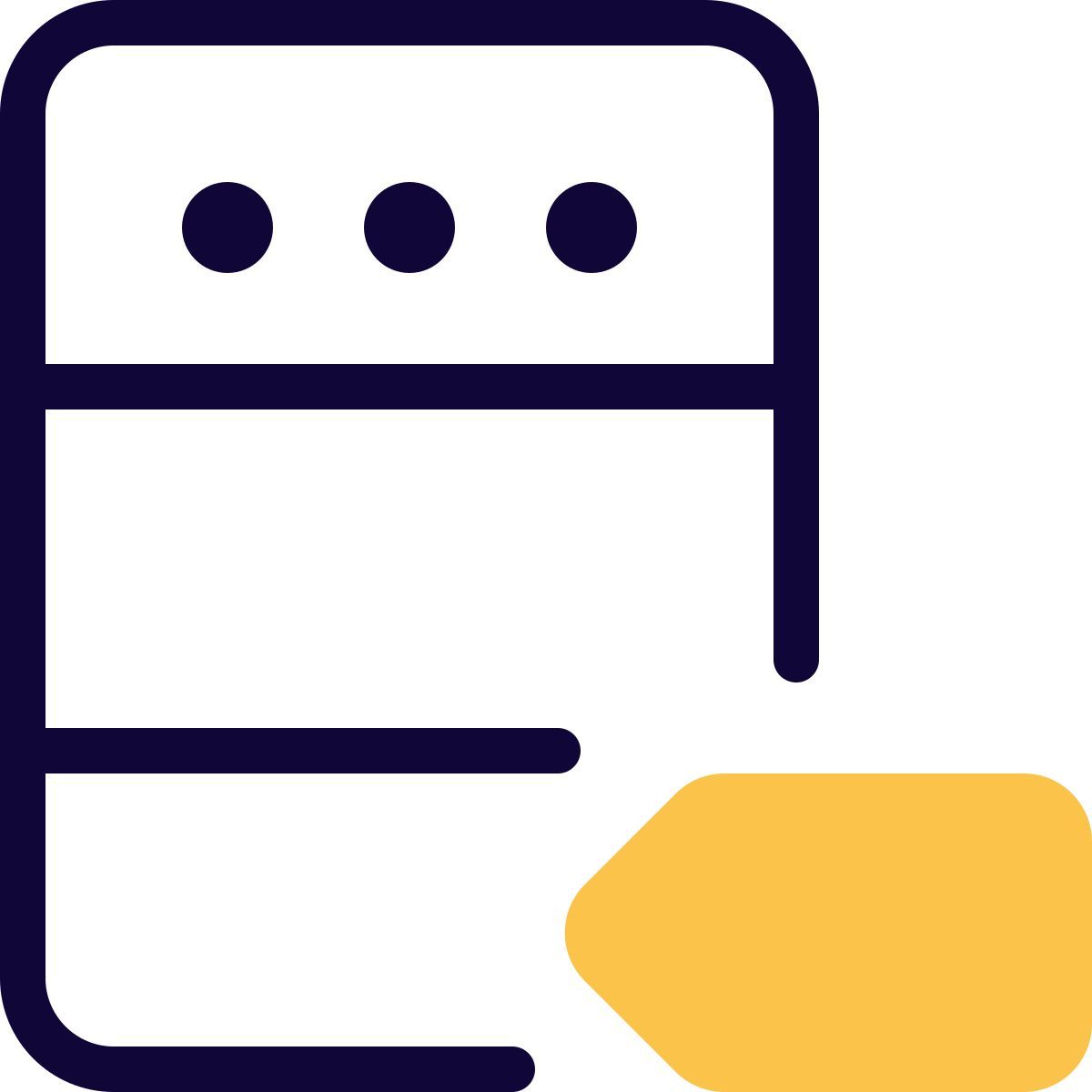 etichetta del server icon