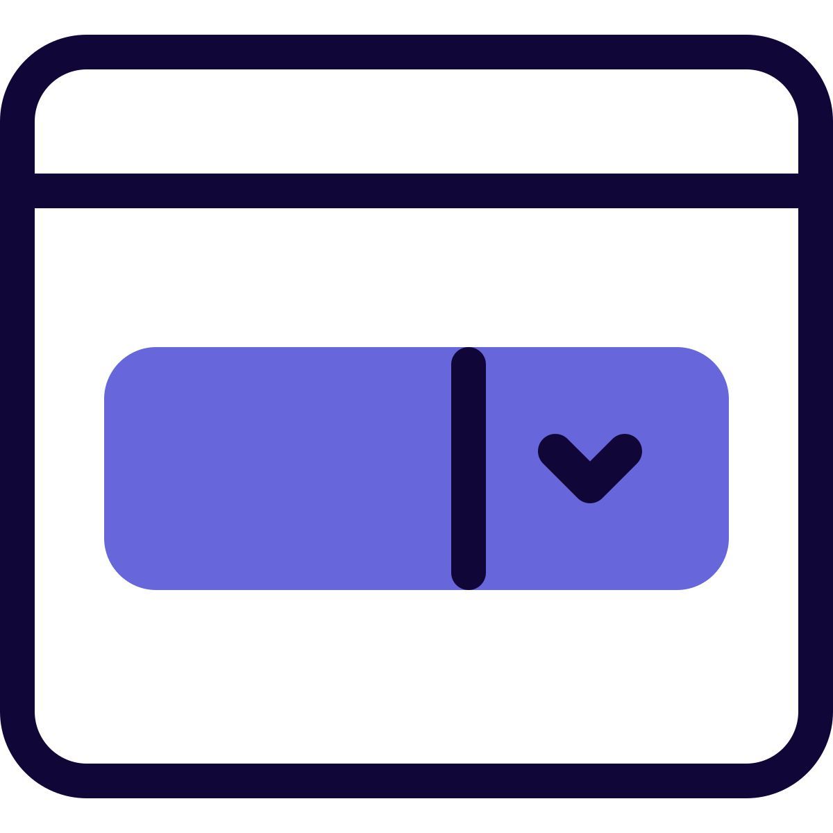 dropdown menu icon