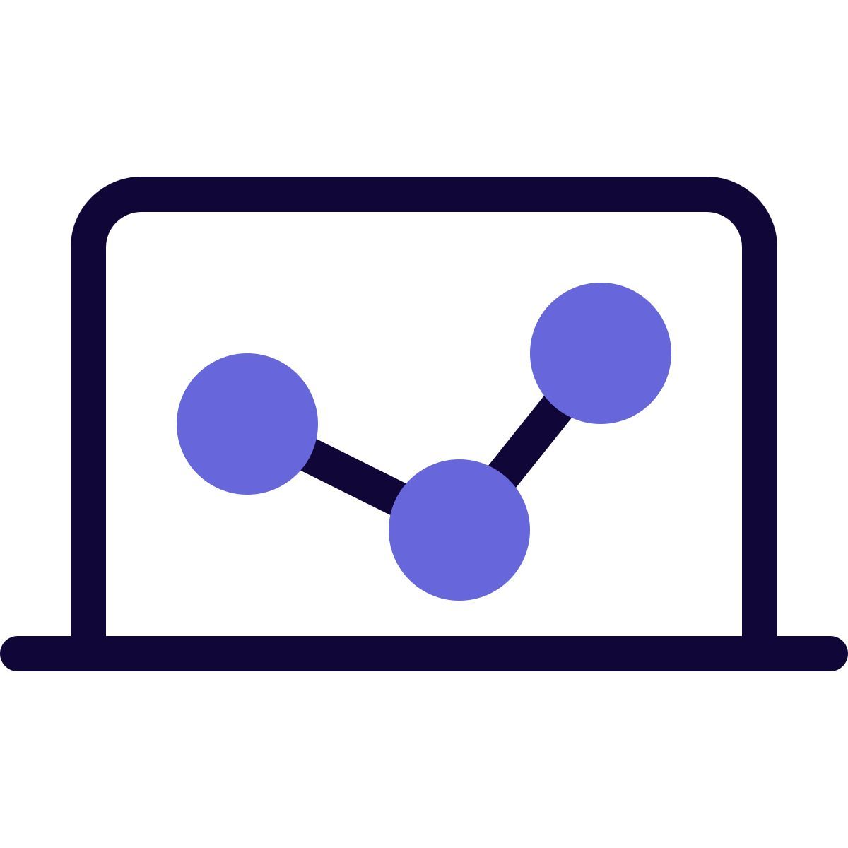 statistiques sur les ordinateurs portables icon