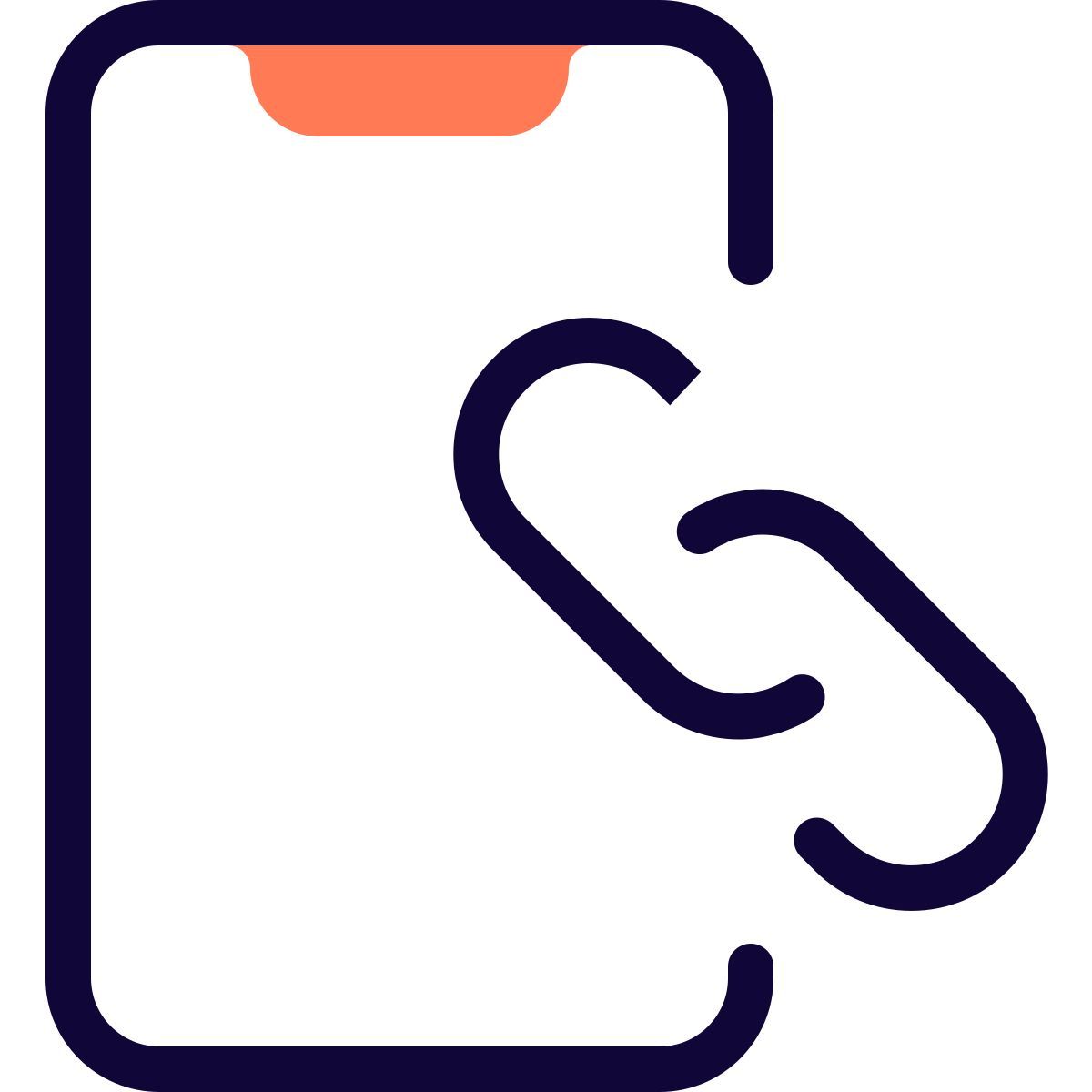 collegamento mobile icon