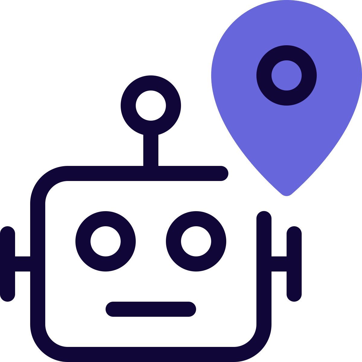 posizione del robot icon