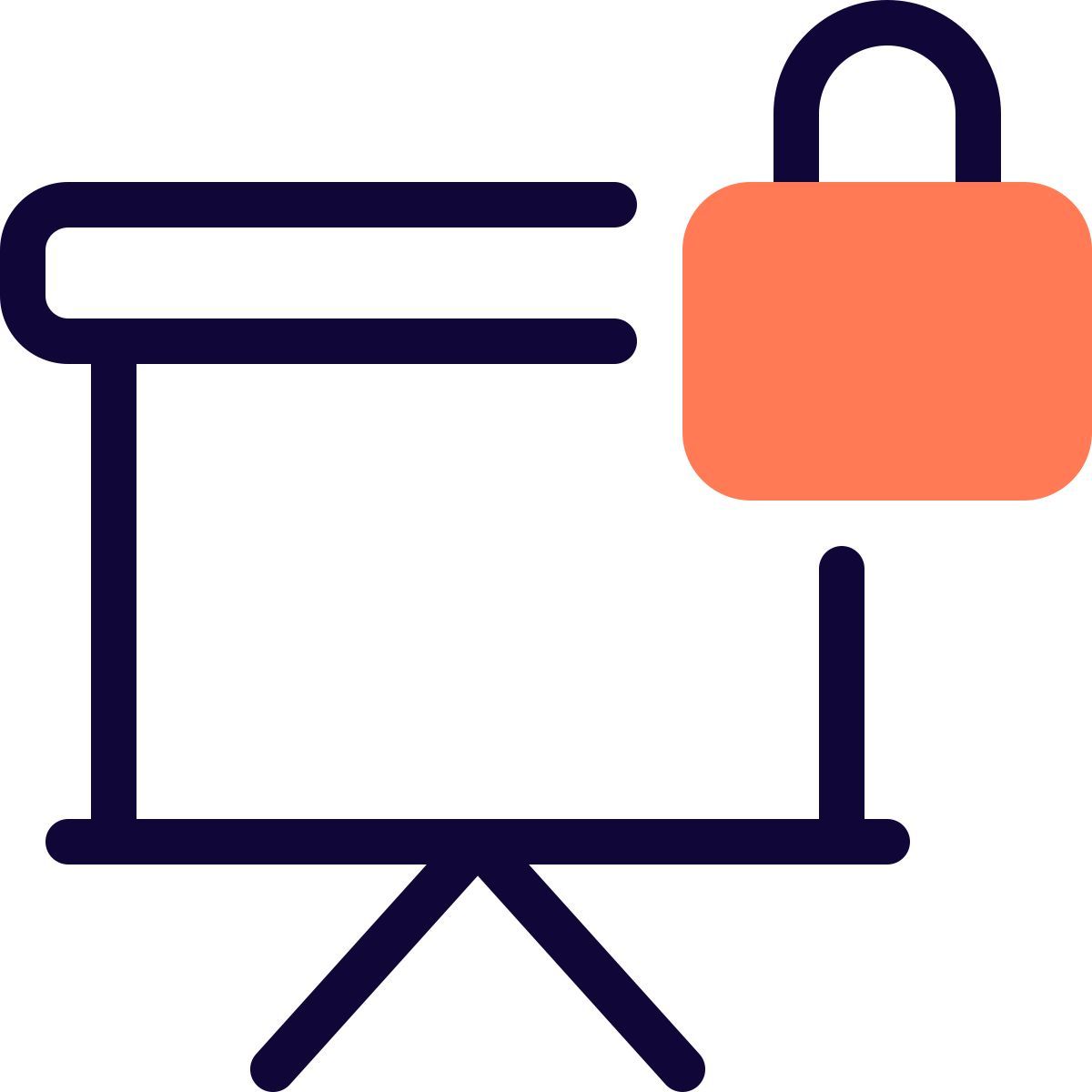 secure presentation icon